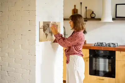 Magnetisk verdenskort i gammel stil