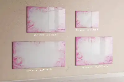 Magnetisk tegnetavle med motiv af roseabstraktion