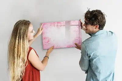 Magnetisk tegnetavle med motiv af roseabstraktion