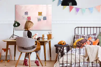 Magnetisk skrivetavle med motiv af udsprungne roser