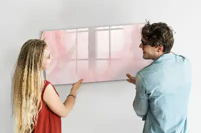 Magnetisk skrivetavle med motiv af udsprungne roser