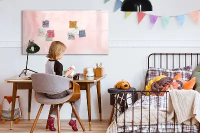 Magnetisk skrivetavle med motiv af udsprungne roser