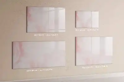 Magnetisk skrivetavle med motiv af udsprungne roser