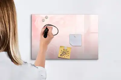 Magnetisk skrivetavle med motiv af udsprungne roser