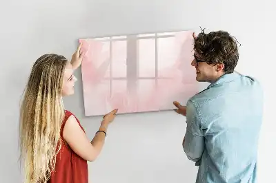 Magnetisk skrivetavle med motiv af udsprungne roser