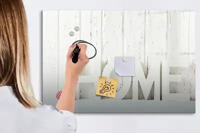 Magnetisk skrivetavle til hjemmet