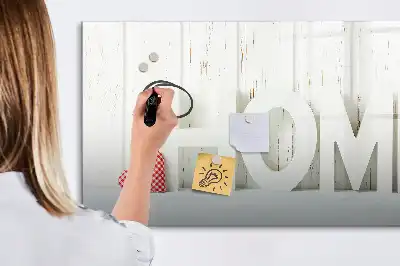 Magnetisk skrivetavle til hjemmet