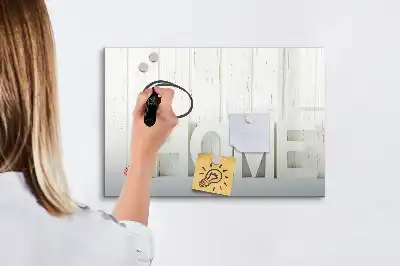 Magnetisk skrivetavle til hjemmet