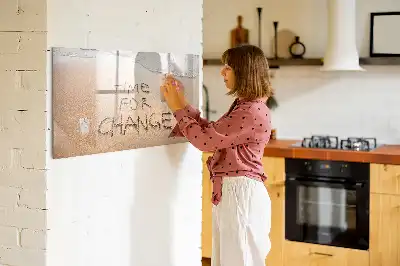 Magnetisk tegnetavle med strandcitat