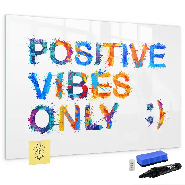 Magnetisk tegnetavle med positivt citat
