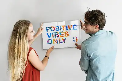 Magnetisk tegnetavle med positivt citat
