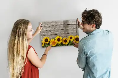 Magnetisk tegnetavle med solsikkemotiv