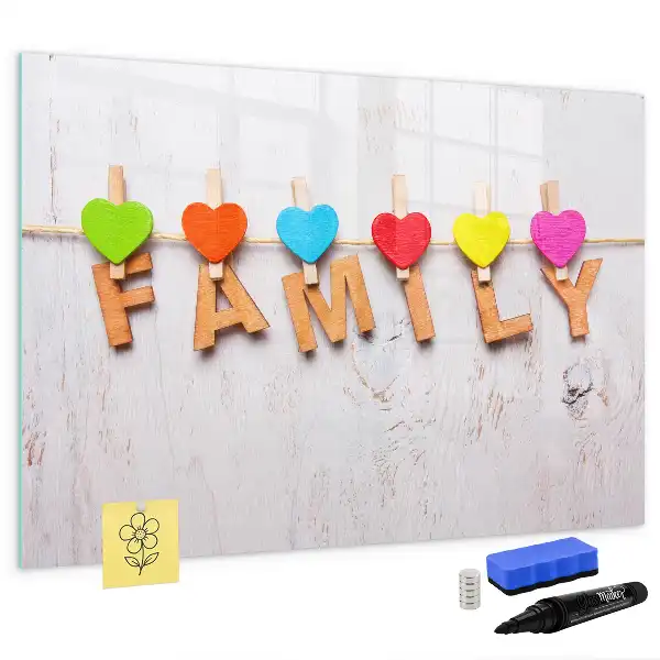 Magnetisk skrivetavle til familien