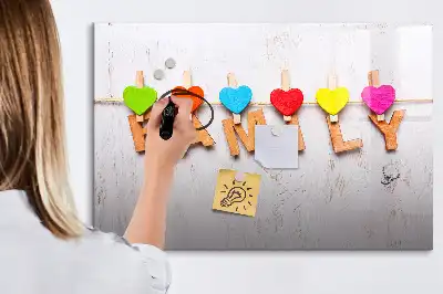 Magnetisk skrivetavle til familien