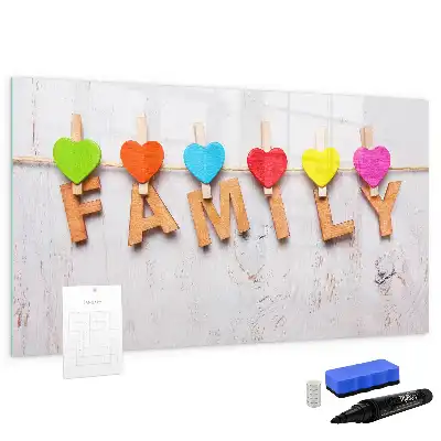 Magnetisk skrivetavle til familien