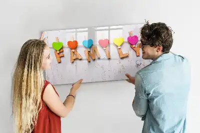 Magnetisk skrivetavle til familien