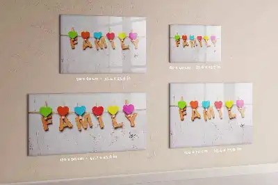 Magnetisk skrivetavle til familien