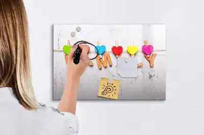 Magnetisk skrivetavle til familien