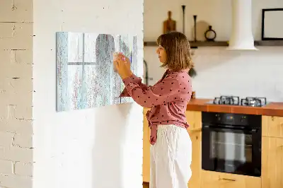 Magnetisk skrivetavle i pasteltræ