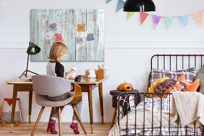 Magnetisk skrivetavle i pasteltræ