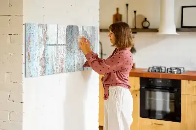 Magnetisk skrivetavle i pasteltræ