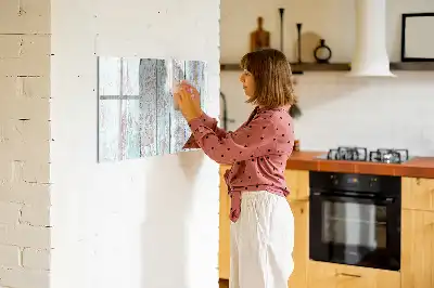 Magnetisk skrivetavle i pasteltræ