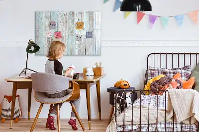 Magnetisk skrivetavle i pasteltræ
