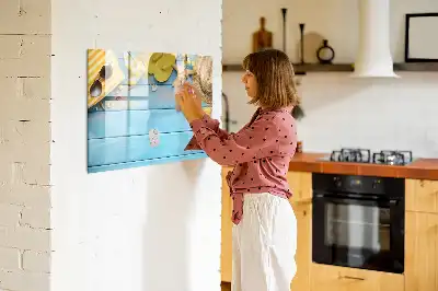 Magnetisk tegnetavle til strandbrug