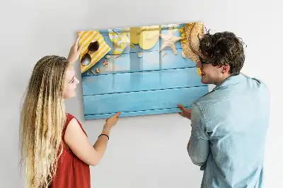 Magnetisk tegnetavle til strandbrug