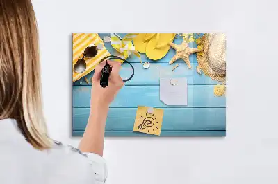 Magnetisk tegnetavle til strandbrug