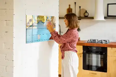 Magnetisk tegnetavle til strandbrug