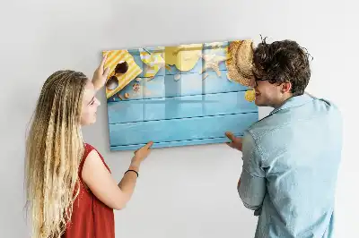 Magnetisk tegnetavle til strandbrug