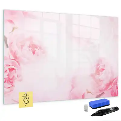 Magnetisk skrivetavle med blomstrende blomstermotiv