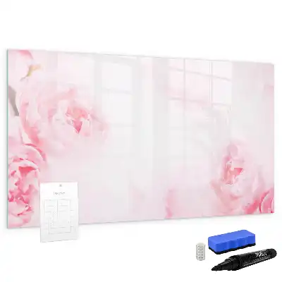 Magnetisk skrivetavle med blomstrende blomstermotiv