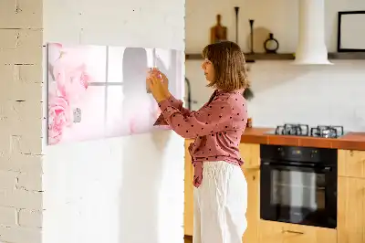 Magnetisk skrivetavle med blomstrende blomstermotiv