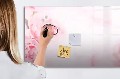 Magnetisk skrivetavle med blomstrende blomstermotiv