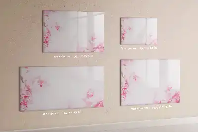 Magnetisk skrivetavle med blomstrende blomstermotiv