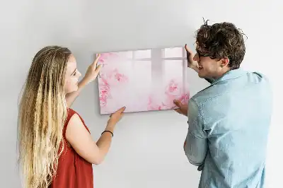 Magnetisk skrivetavle med blomstrende blomstermotiv