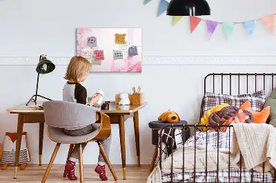 Magnetisk skrivetavle med blomstrende blomstermotiv