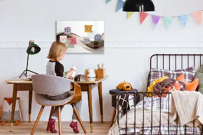 Tavle til at tegne magnetisk Linjeabstraktion