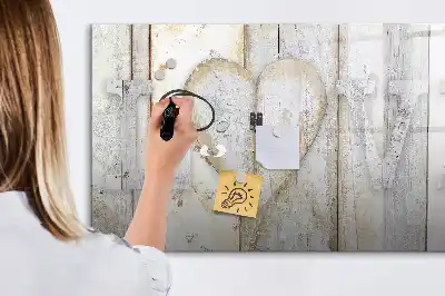 Magnetisk skrivetavle med motiv af kærlighedstekst
