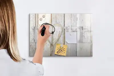 Magnetisk skrivetavle med motiv af kærlighedstekst