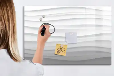 Magnetisk tegnetavle med bølgestruktur