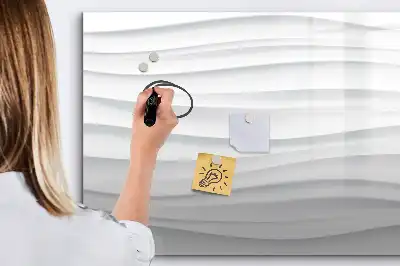 Magnetisk tegnetavle med bølgestruktur