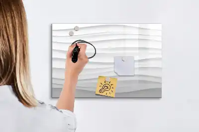 Magnetisk tegnetavle med bølgestruktur