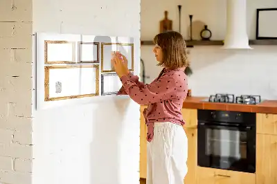 Magnetisk skrivetavle med guldramme