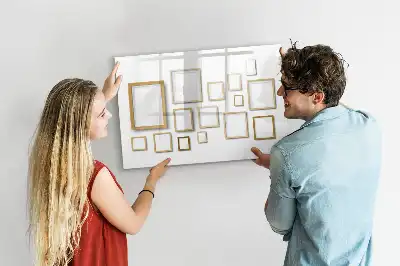 Magnetisk skrivetavle med træramme