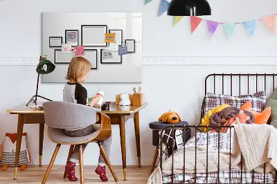 Magnetisk tegnetavle med sort ramme