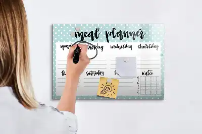 Magnetisk skrivetavle til kostplanlægning