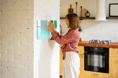 Magnetisk skrivetavle med motiv af eksotiske blade